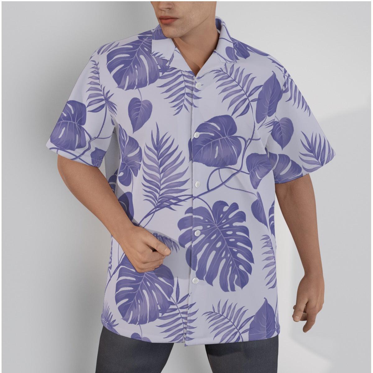 Men's Hawaiian Shirt- Periwinkle Philo - Elementologie