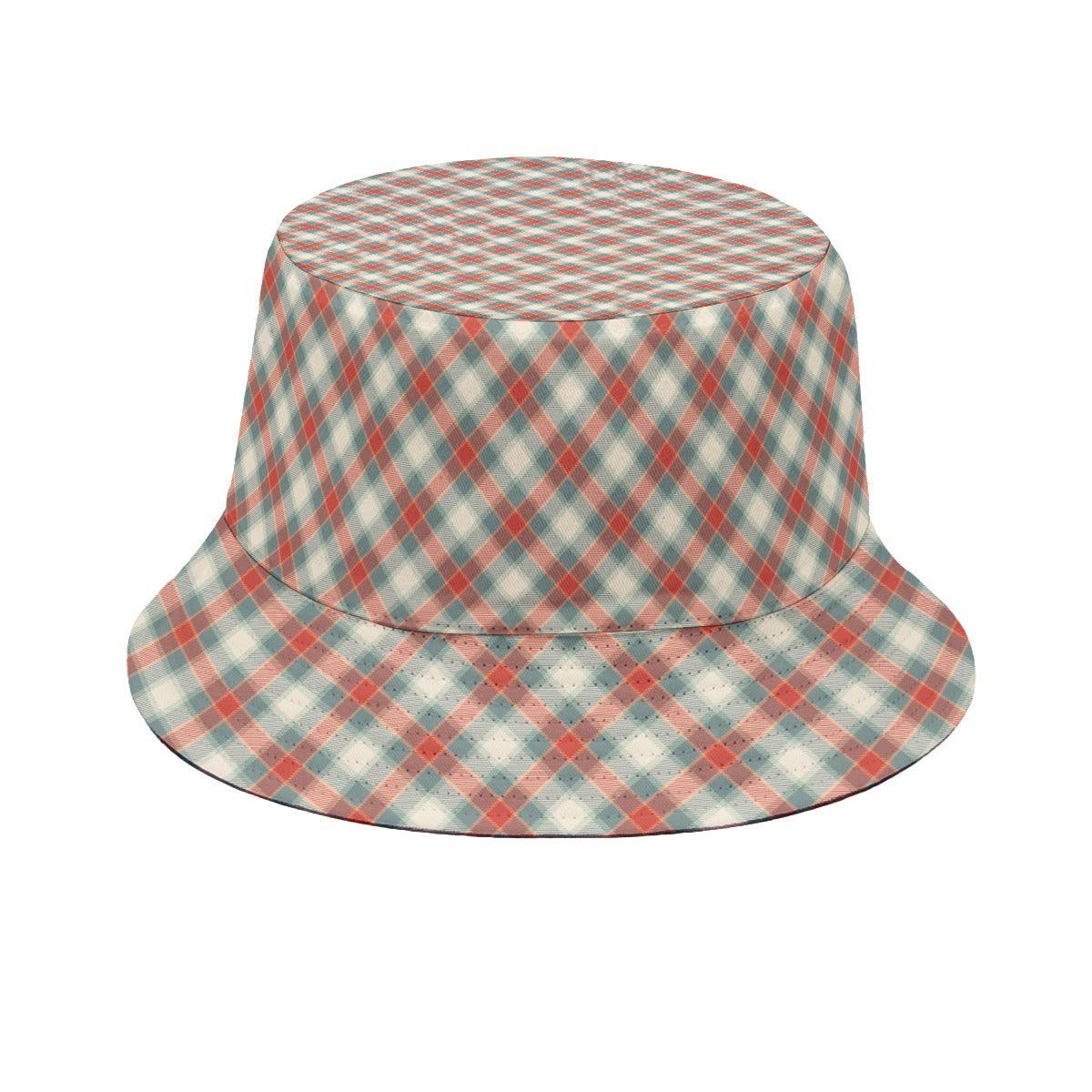 Bucket Hat-Red Green Plaid - Elementologie