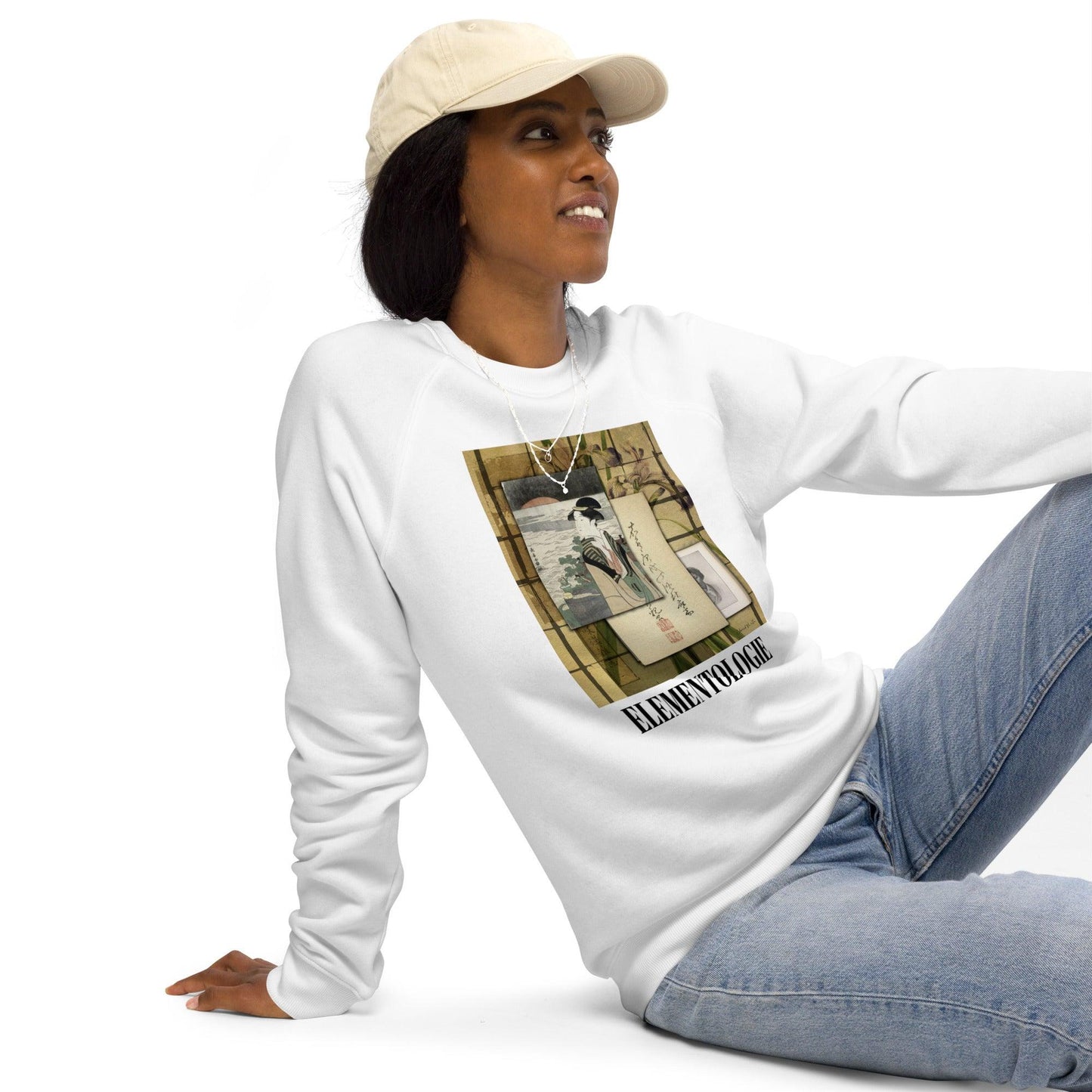 Unisex organic raglan sweatshirt - Premium  from Elementologie - Just $39! Shop now at Elementologie