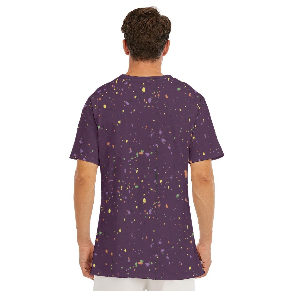 Men's Cotton T-Shirt- Paint Splatter No.01 - Premium  from Elementologie - Just $22.99! Shop now at Elementologie