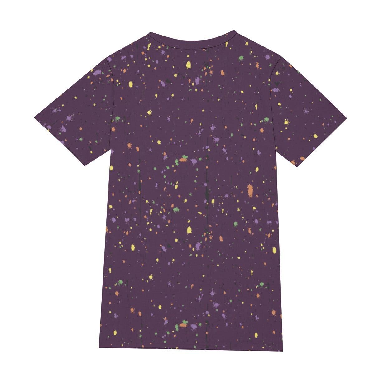 Men's Cotton T-Shirt- Paint Splatter No.01 - Premium  from Elementologie - Just $22.99! Shop now at Elementologie