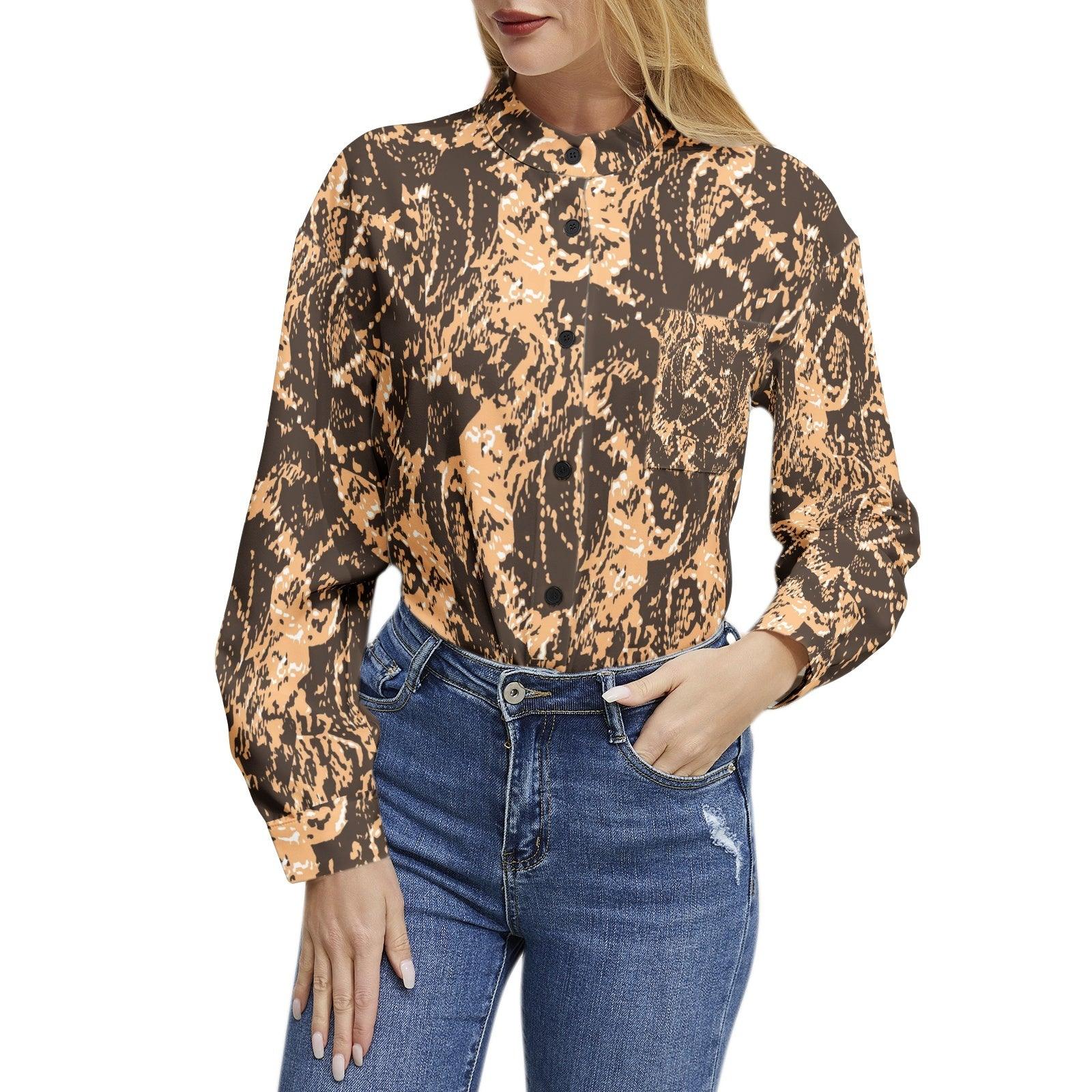 Long Sleeve Button Up Casual Shirt Top - Premium  from Elementologie - Just $57! Shop now at Elementologie