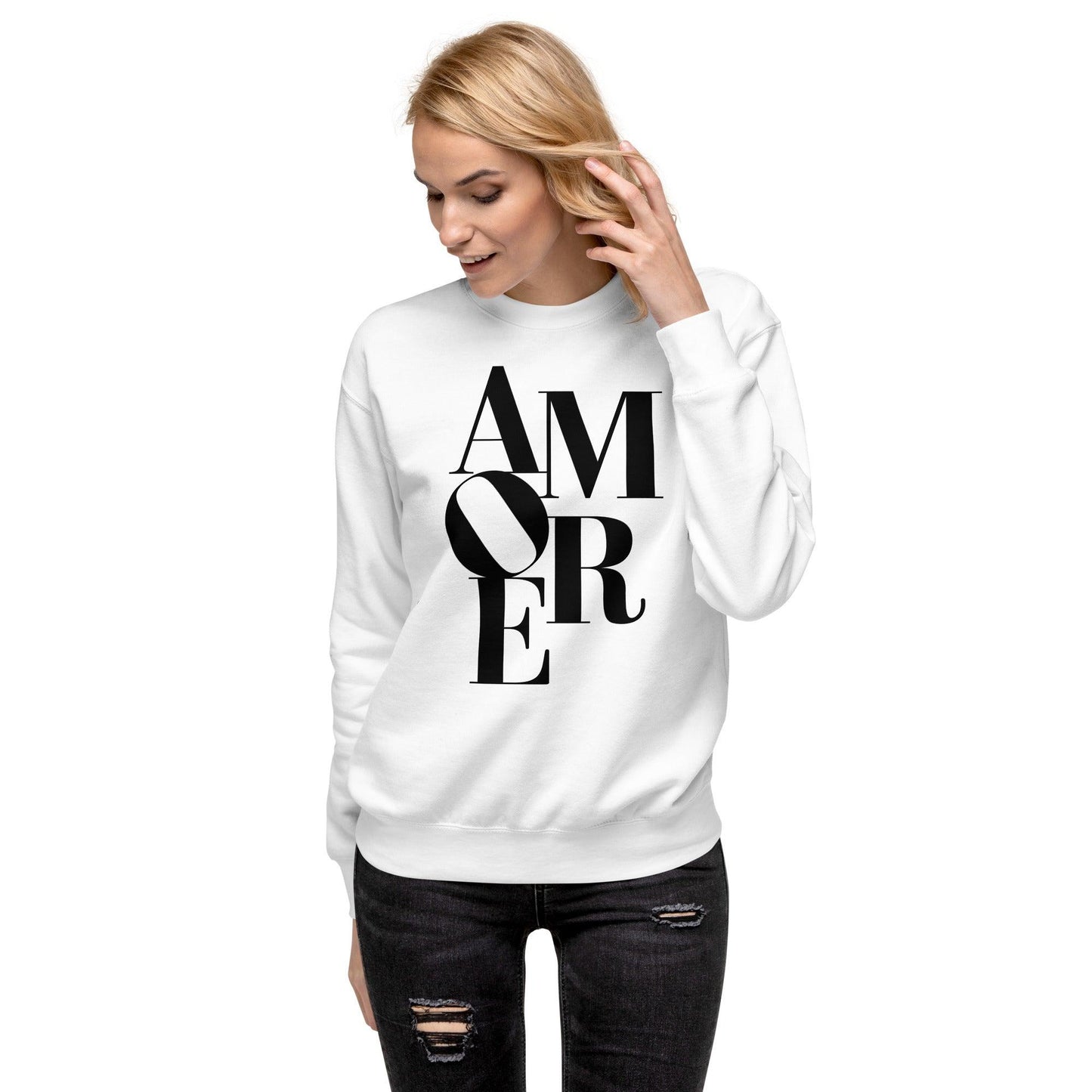 Unisex Premium Sweatshirt-Amore - Premium  from Elementologie - Just $39.50! Shop now at Elementologie