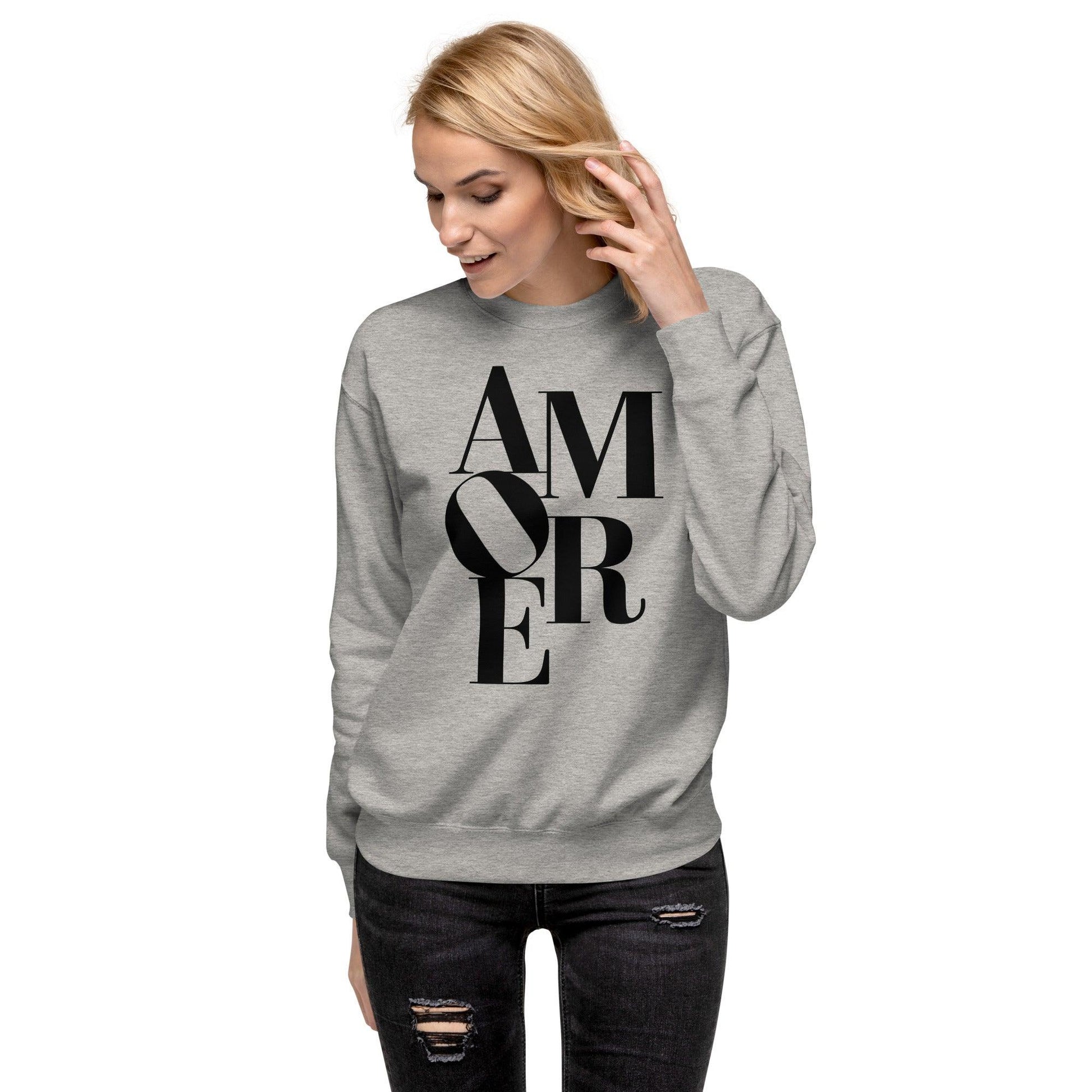 Unisex Premium Sweatshirt-Amore - Premium  from Elementologie - Just $39.50! Shop now at Elementologie