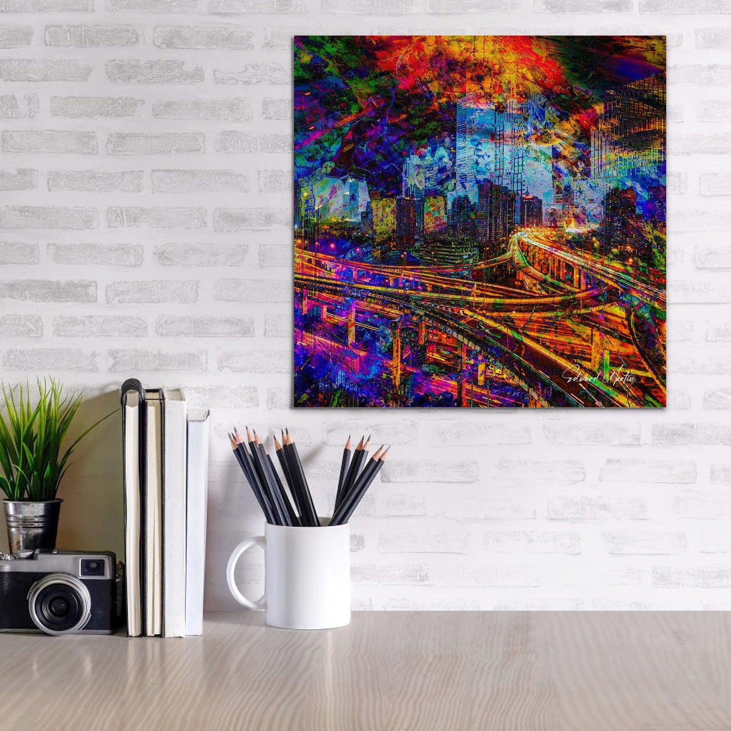 Canvas Print 16x16 inch- Abstract No.22 - Premium  from Elementologie - Just $37.99! Shop now at Elementologie