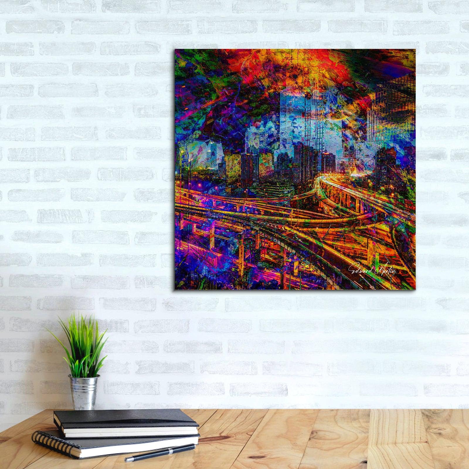 Canvas Print 16x16 inch- Abstract No.22 - Elementologie