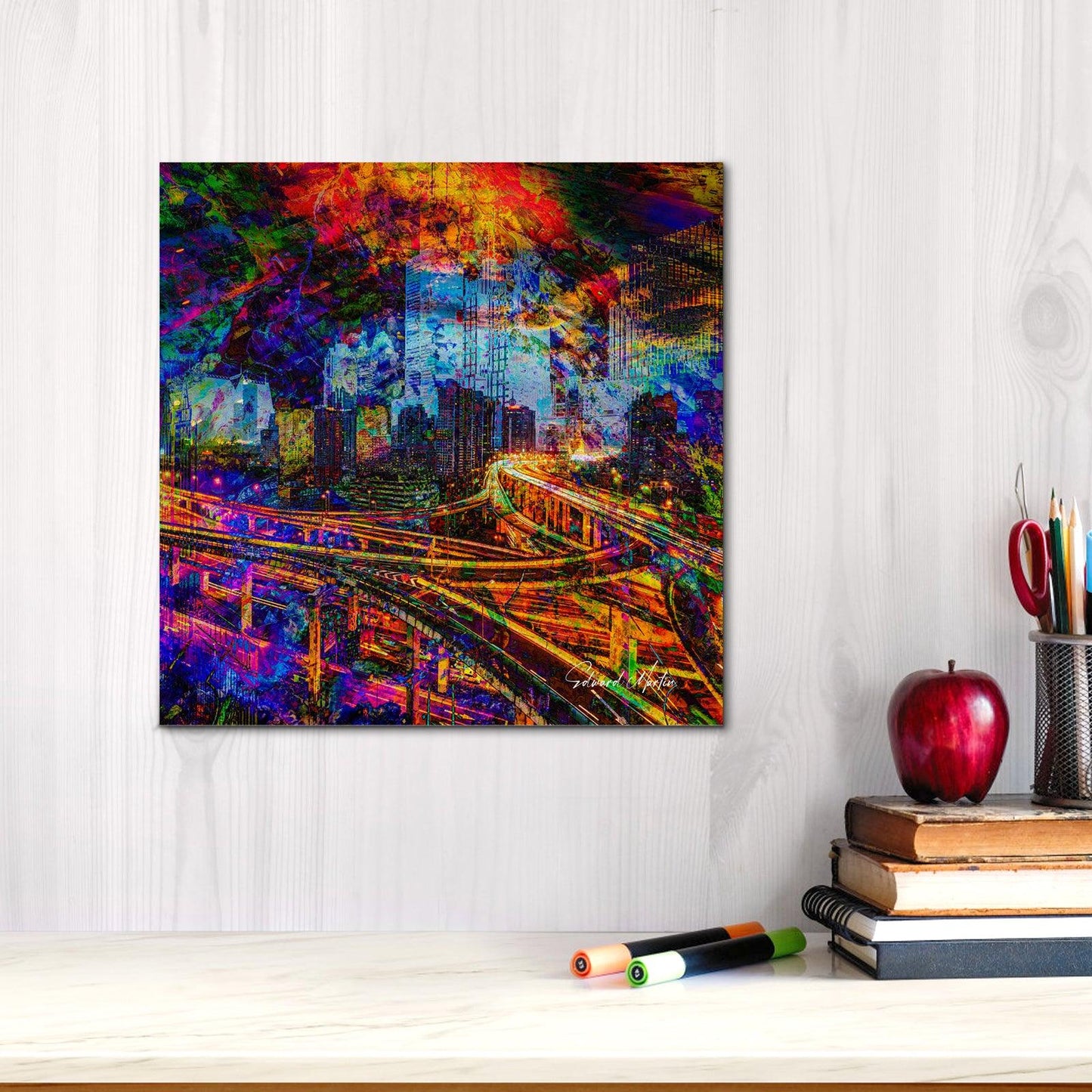 Canvas Print 16x16 inch- Abstract No.22 - Premium  from Elementologie - Just $37.99! Shop now at Elementologie