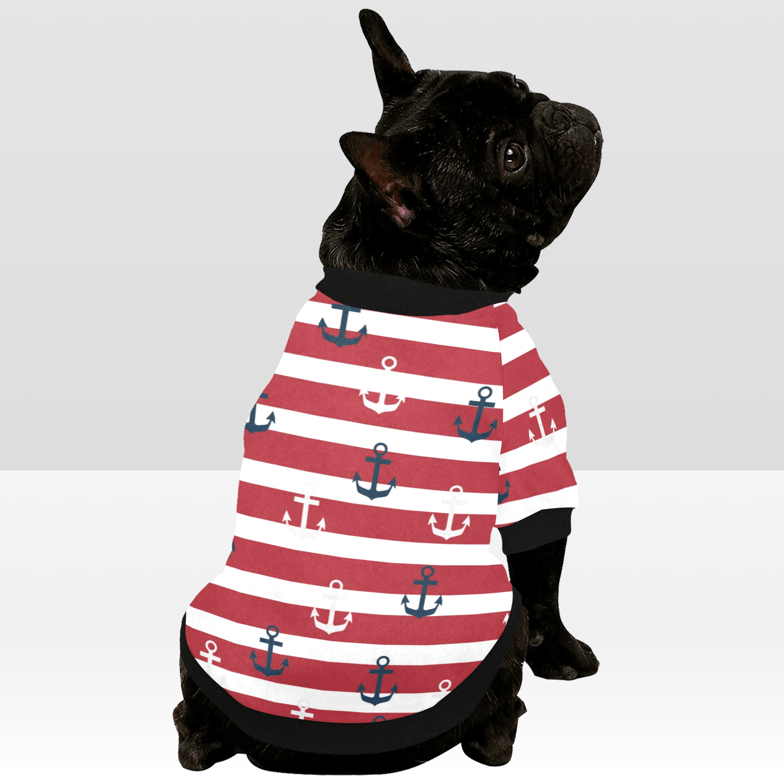 Dog Round Neck Fuzzy Shirt-Hey Sailor - Premium  from Elementologie - Just $29.99! Shop now at Elementologie