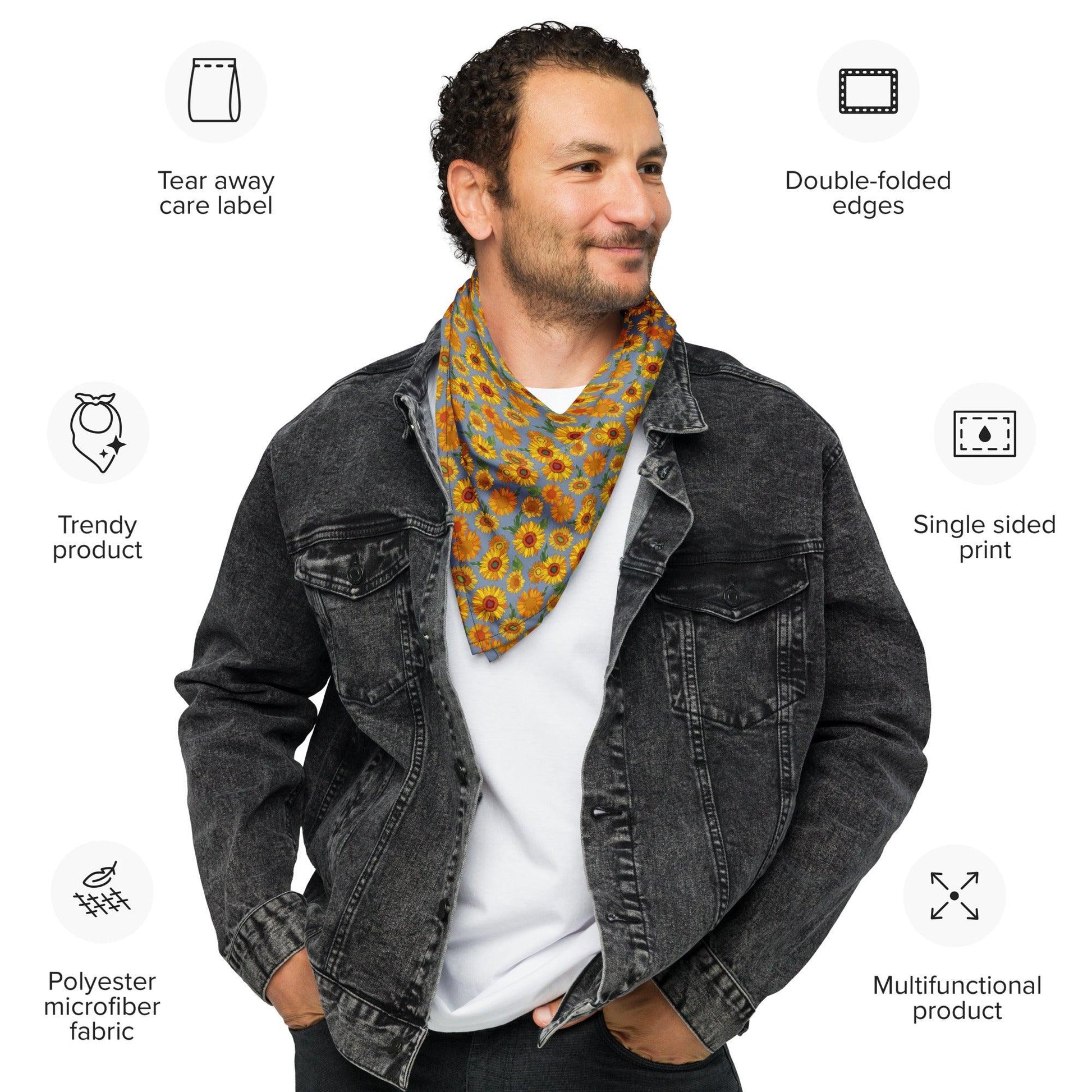 All-over print bandana - Premium  from Elementologie - Just $17.50! Shop now at Elementologie