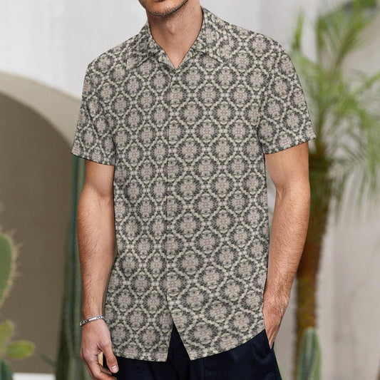 Men's Short Sleeve Shirt-Antique Lace - Premium  from Elementologie - Just $24.99! Shop now at Elementologie