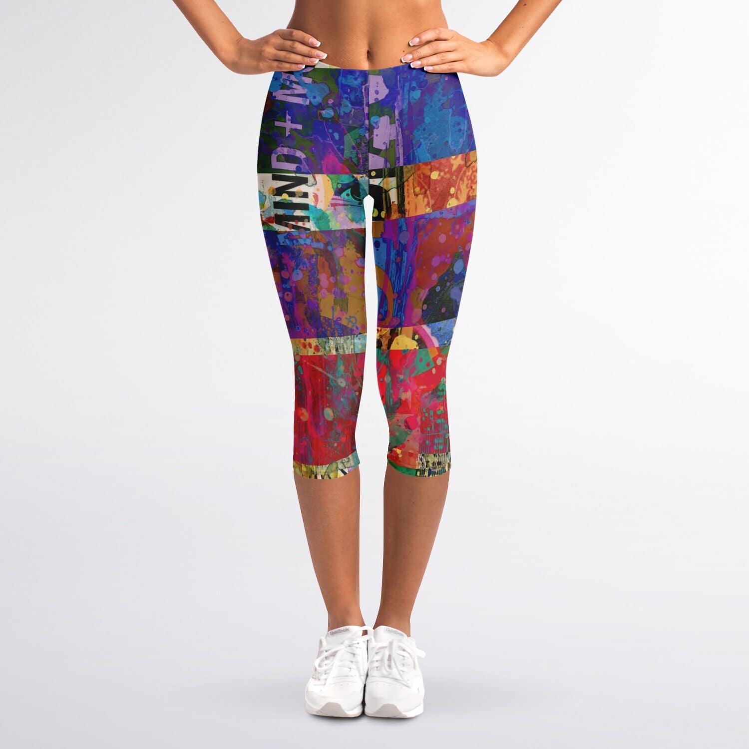 Capri Leggings-Collage No.07 - Premium  from Elementologie - Just $39.99! Shop now at Elementologie