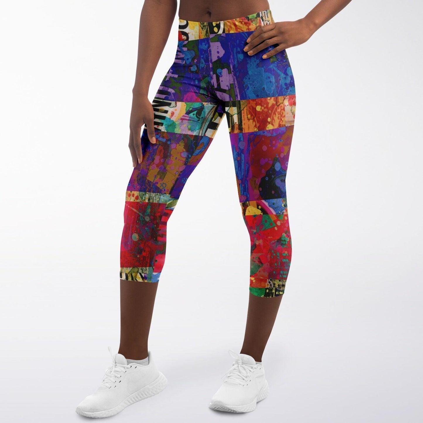 Capri Leggings-Collage No.07 - Premium  from Elementologie - Just $39.99! Shop now at Elementologie