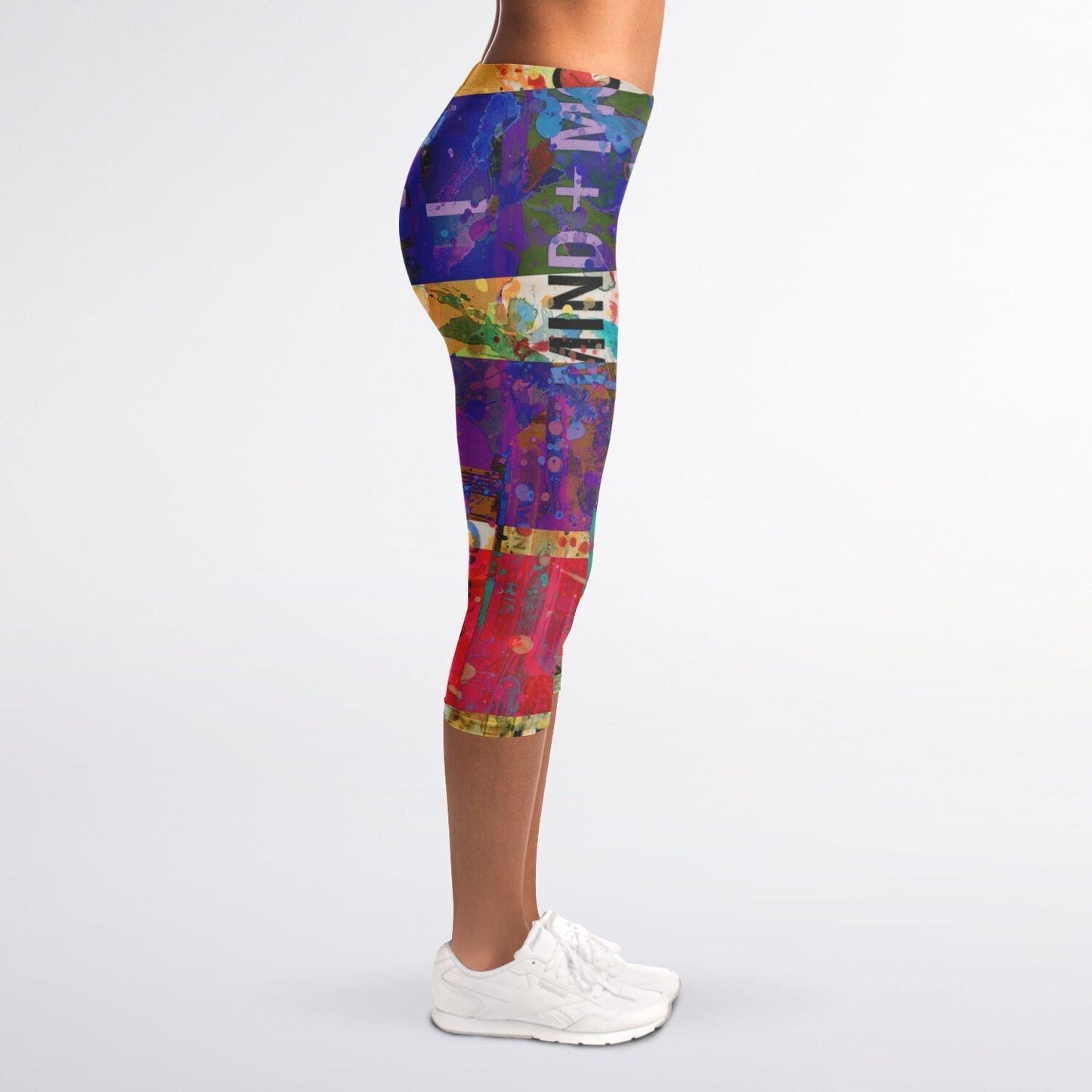 Capri Leggings-Collage No.07 - Premium  from Elementologie - Just $39.99! Shop now at Elementologie