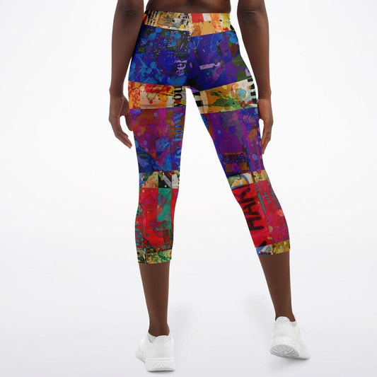 Capri Leggings-Collage No.07 - Premium  from Elementologie - Just $39.99! Shop now at Elementologie