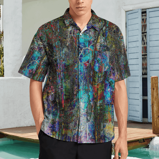 Men's Short Sleeve Shirt-Abstract No.127 - Premium  from Elementologie - Just $24.99! Shop now at Elementologie