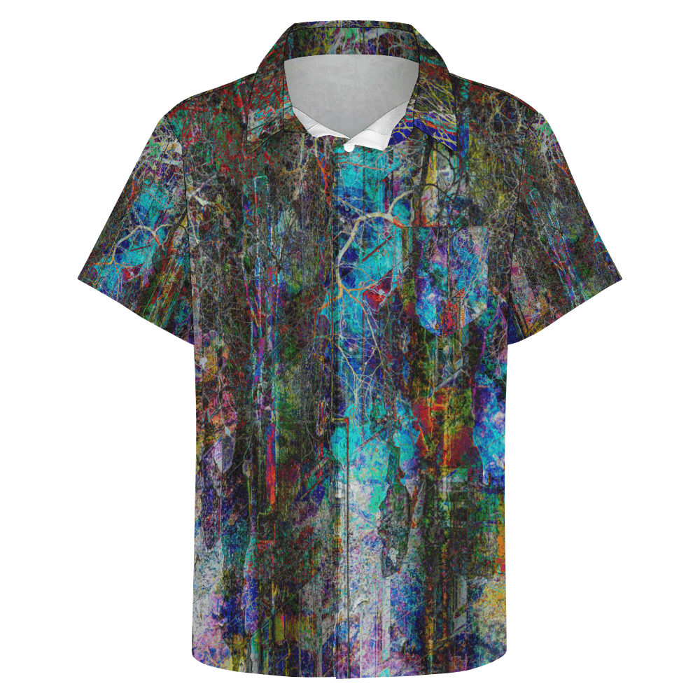 Men's Short Sleeve Shirt-Abstract No.127 - Premium  from Elementologie - Just $24.99! Shop now at Elementologie