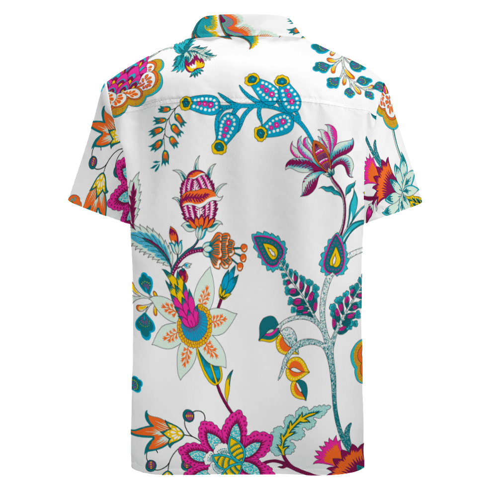 Short Sleeve Shirt-Chintz Pattern - Premium  from Elementologie - Just $24.99! Shop now at Elementologie