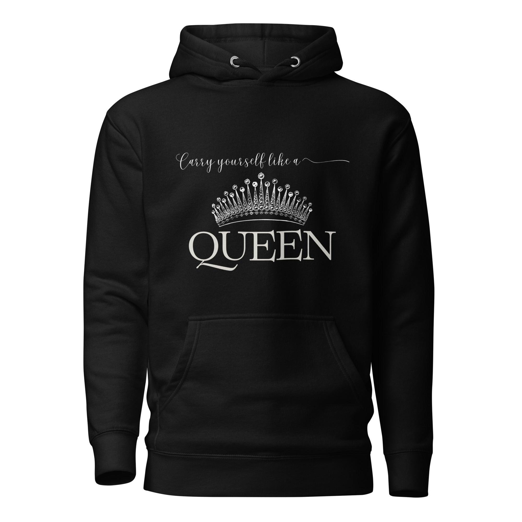 Unisex Hoodie-Carry Yourself like a Queen - Elementologie