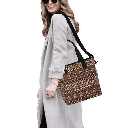 Tote Bag with Shoulder Strap-Tribal - Premium  from Elementologie - Just $34.99! Shop now at Elementologie