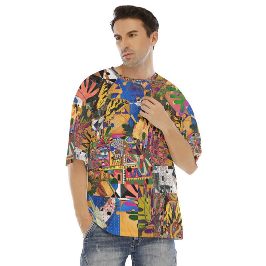 Men's Drop Shoulder T-Shirt-Art Collage - Premium  from Elementologie - Just $19.99! Shop now at Elementologie