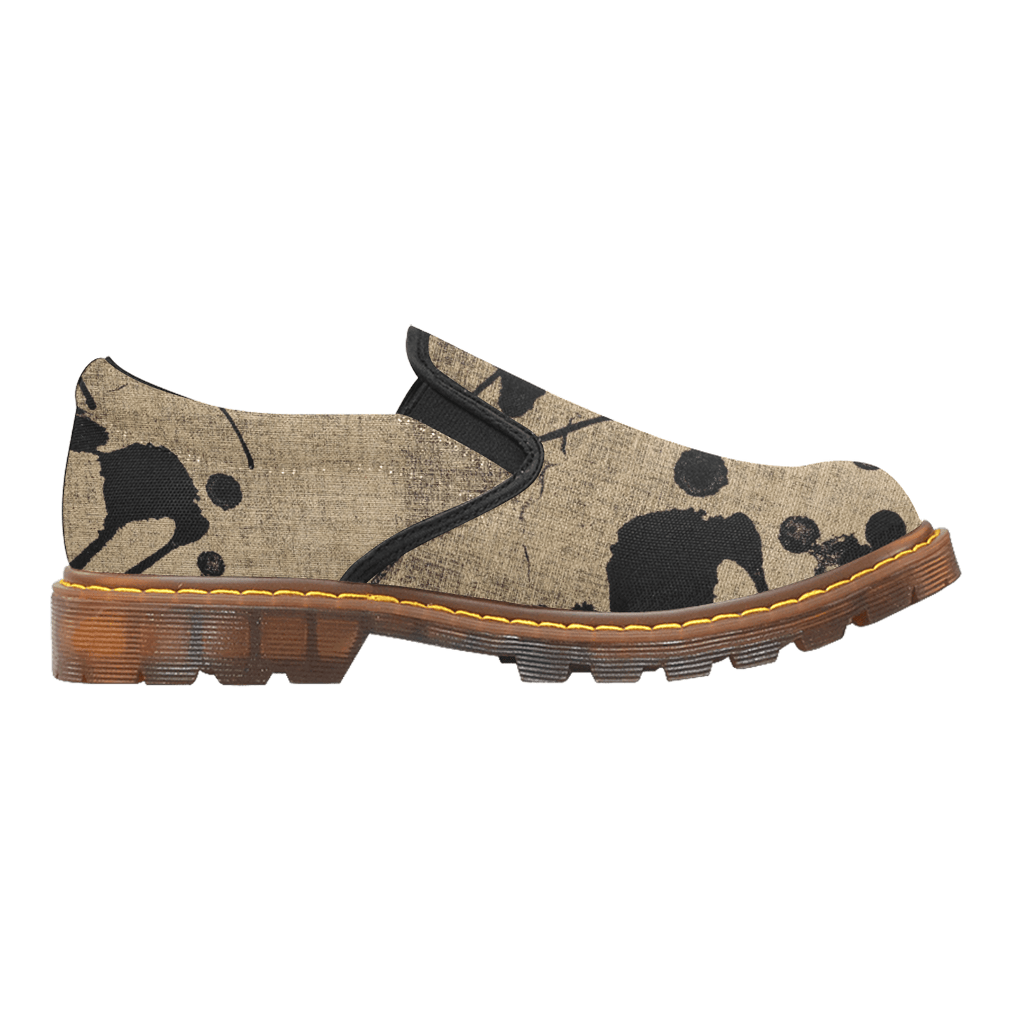 Men's Slip-On Loafer-Ink Graphics - Premium  from Elementologie - Just $64.99! Shop now at Elementologie