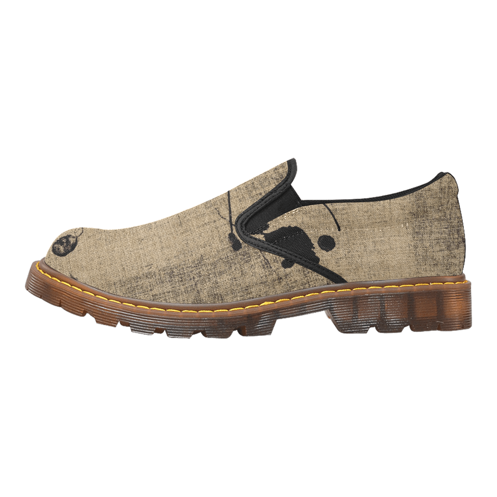 Men's Slip-On Loafer-Ink Graphics - Premium  from Elementologie - Just $64.99! Shop now at Elementologie