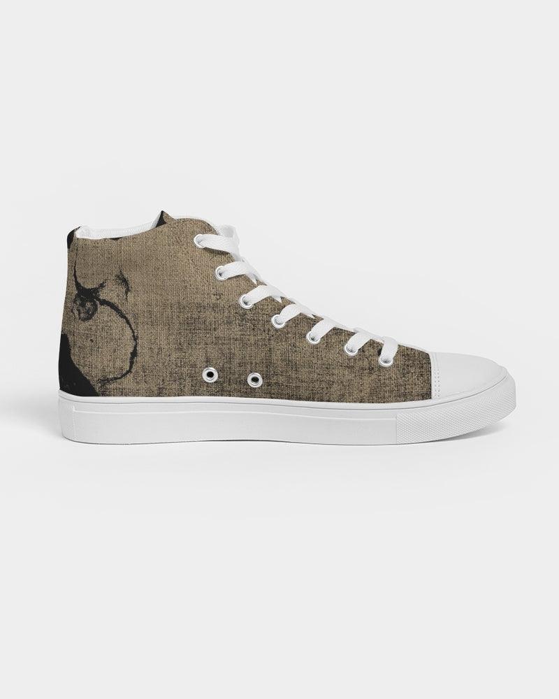 Men's High Top Canvas Shoe-Ink Graphic - Premium  from Elementologie - Just $68.99! Shop now at Elementologie