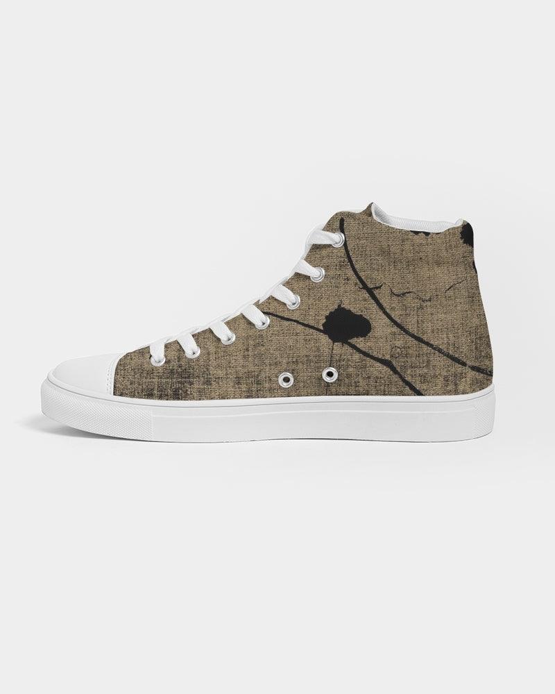 Men's High Top Canvas Shoe-Ink Graphic - Premium  from Elementologie - Just $68.99! Shop now at Elementologie