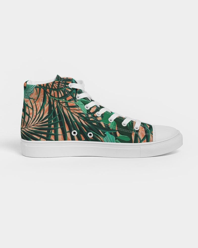 Men's High Top Canvas Shoe-Orange Tropics - Premium  from Elementologie - Just $68.99! Shop now at Elementologie