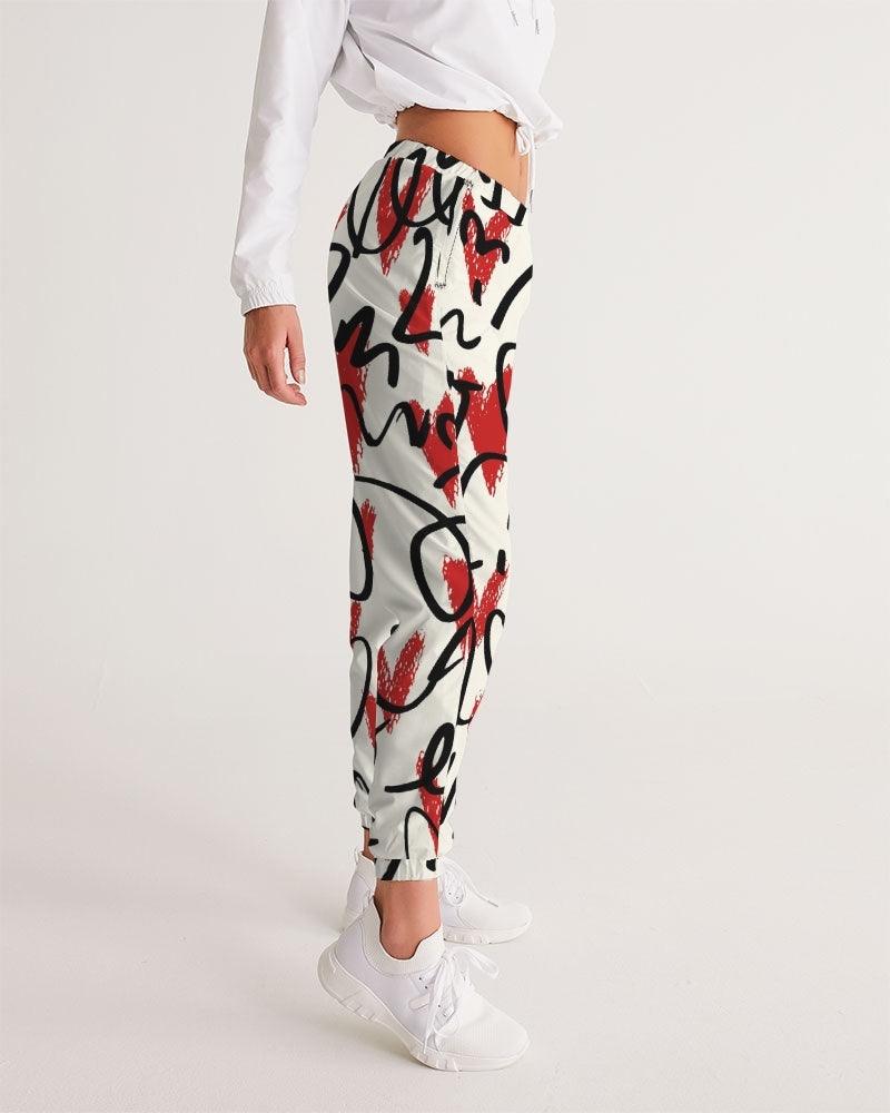 Women's Track Pants-Graphic Hearts - Premium  from Elementologie - Just $54.99! Shop now at Elementologie