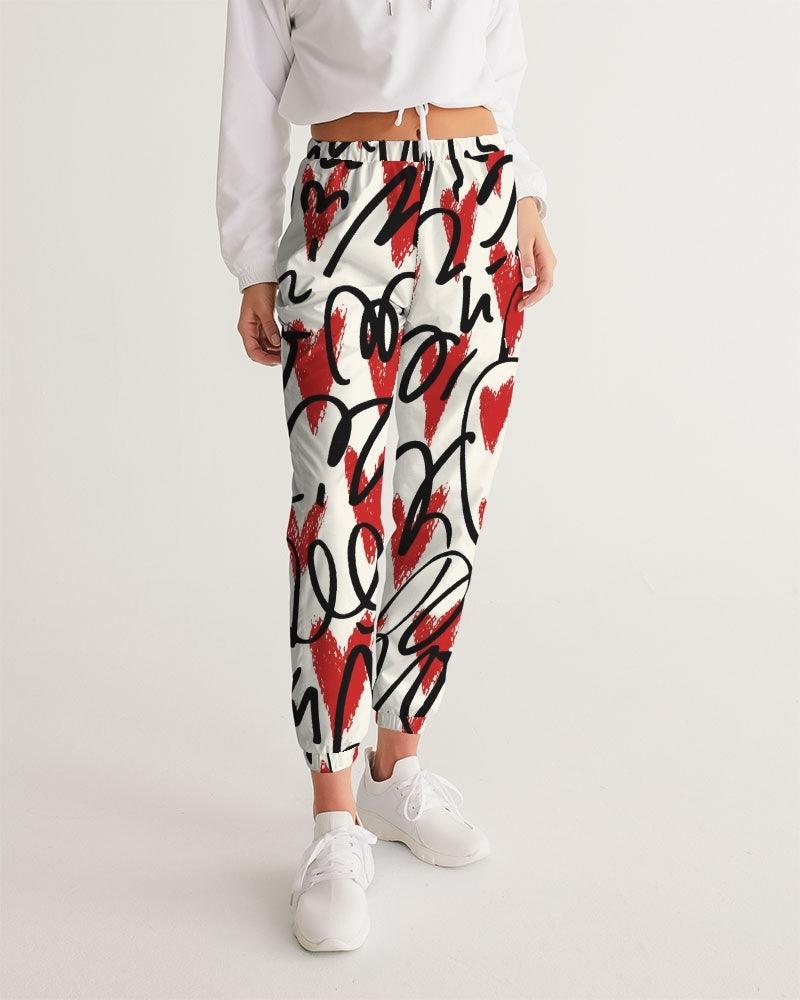 Women's Track Pants-Graphic Hearts - Premium  from Elementologie - Just $54.99! Shop now at Elementologie