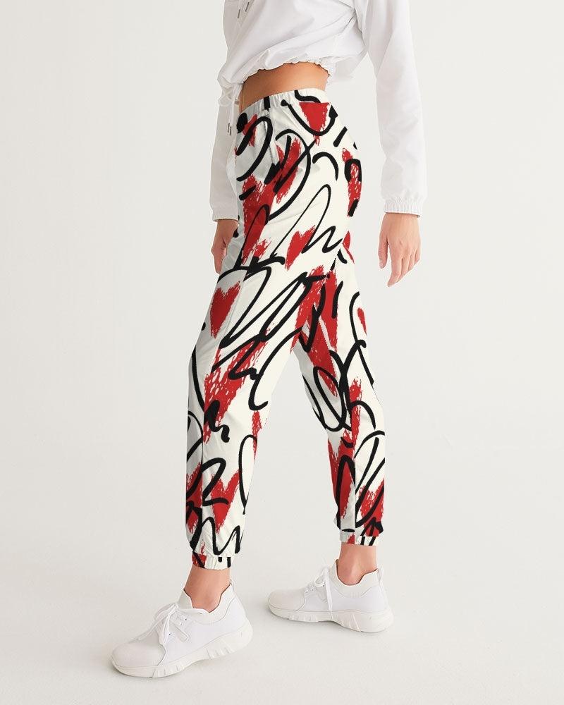 Women's Track Pants-Graphic Hearts - Premium  from Elementologie - Just $54.99! Shop now at Elementologie