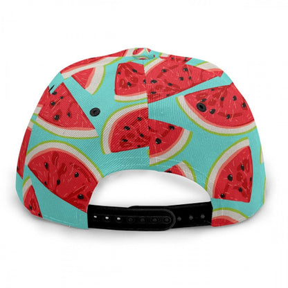 Flat Brim Hat- Watermelon Summer - Premium  from Elementologie - Just $12.99! Shop now at Elementologie