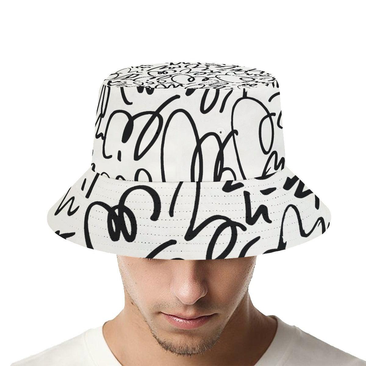 Bucket Hat-Doodle - Premium  from Elementologie - Just $14.99! Shop now at Elementologie