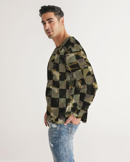 Men's Long Sleeve Tee-Camo Chess - Premium  from Elementologie - Just $37.99! Shop now at Elementologie