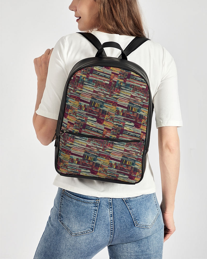 Classic Faux Leather Backpack