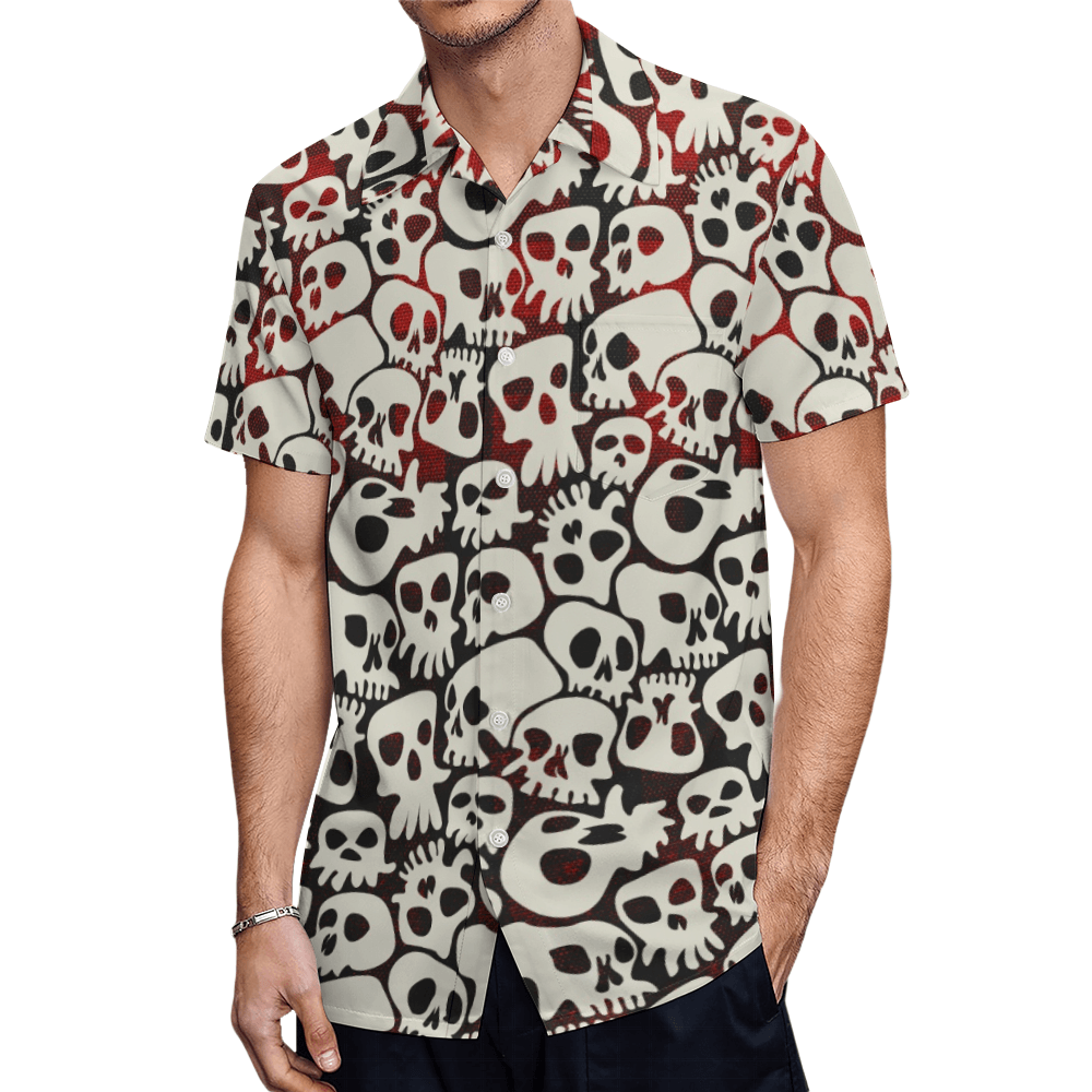 Men's Short Sleeve Shirt-Dem Bones - Premium  from Elementologie - Just $24.99! Shop now at Elementologie