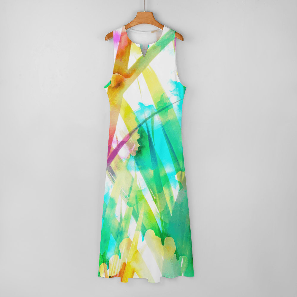 Long Dress-Watercolor - Premium  from Elementologie - Just $34.99! Shop now at Elementologie