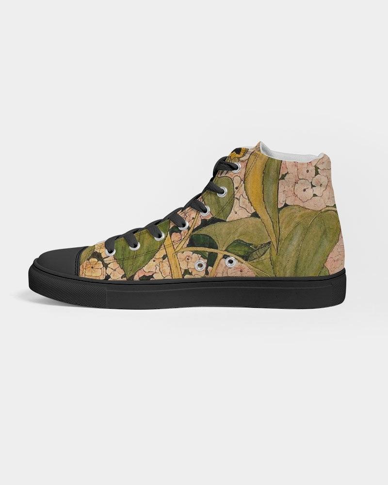 Men's High Top Canvas Shoe-Sunflowers - Premium  from Elementologie - Just $68.99! Shop now at Elementologie