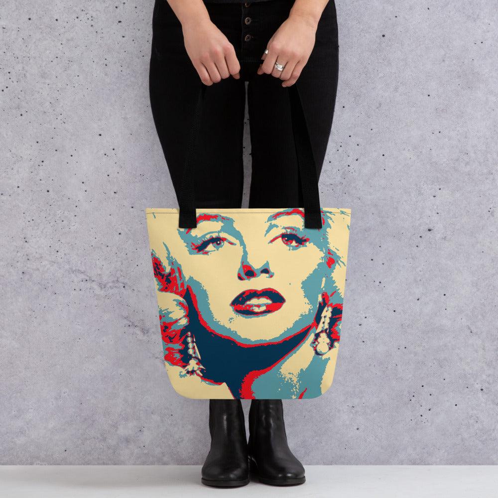 Tote Bag-Pop Art Marilyn - Premium  from Elementologie - Just $27.95! Shop now at Elementologie