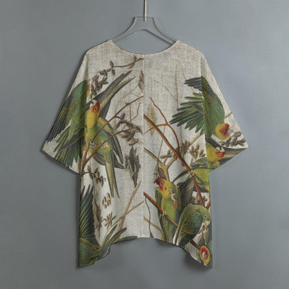 Women's Bat Sleeve Shirt-Yellow Parrots - Premium  from Elementologie - Just $24.95! Shop now at Elementologie