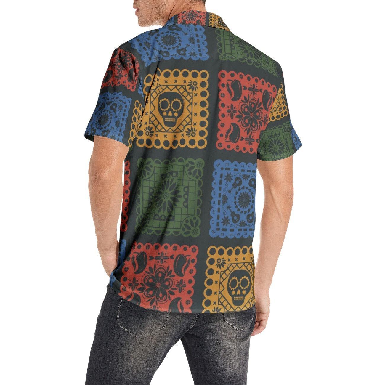 Men's Short Sleeve Shirt-Mexican Print - Premium  from Elementologie - Just $59! Shop now at Elementologie