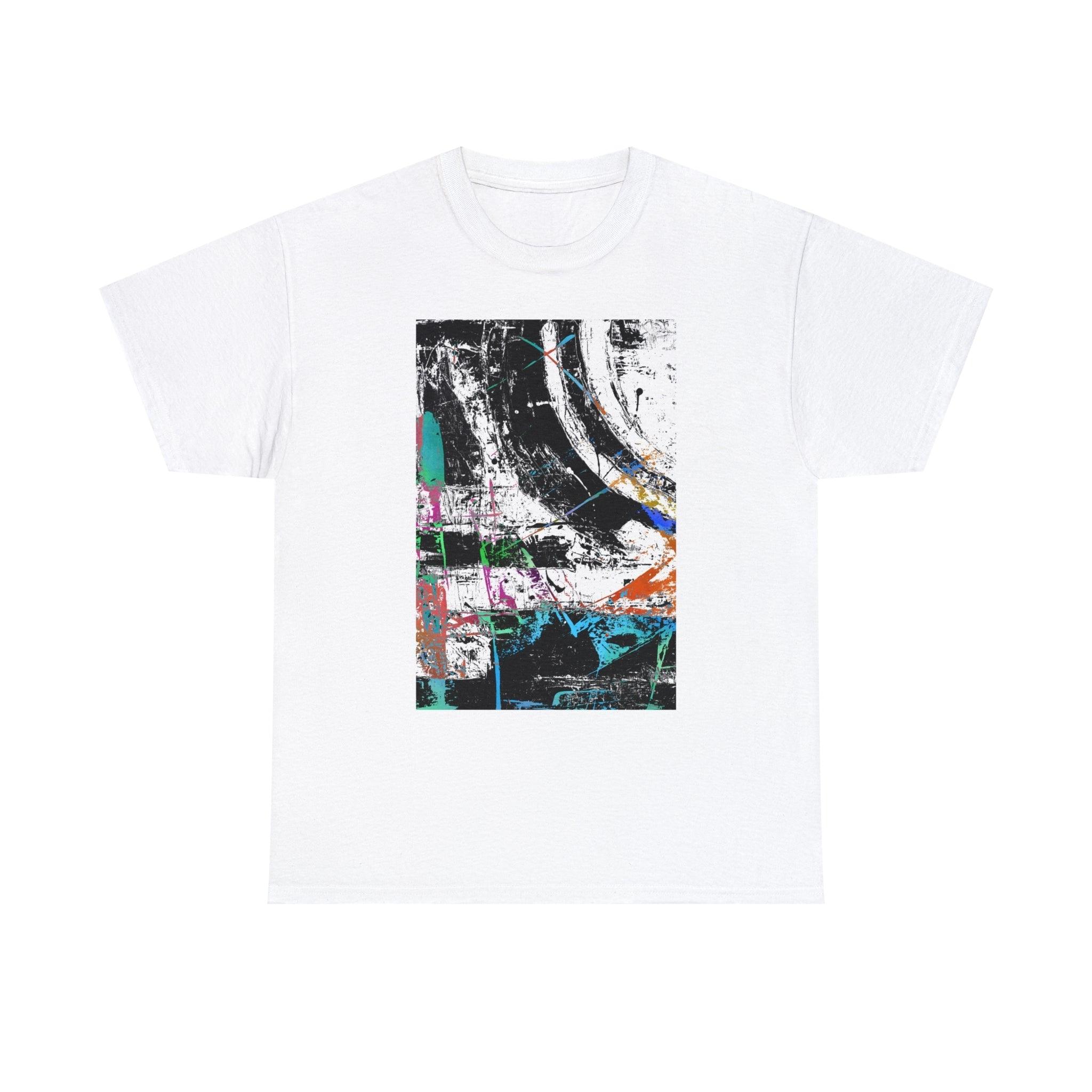 Unisex Heavy Cotton T-Shirt Gildan5000--Abstract Inked No.01 by Edward Martin - Elementologie