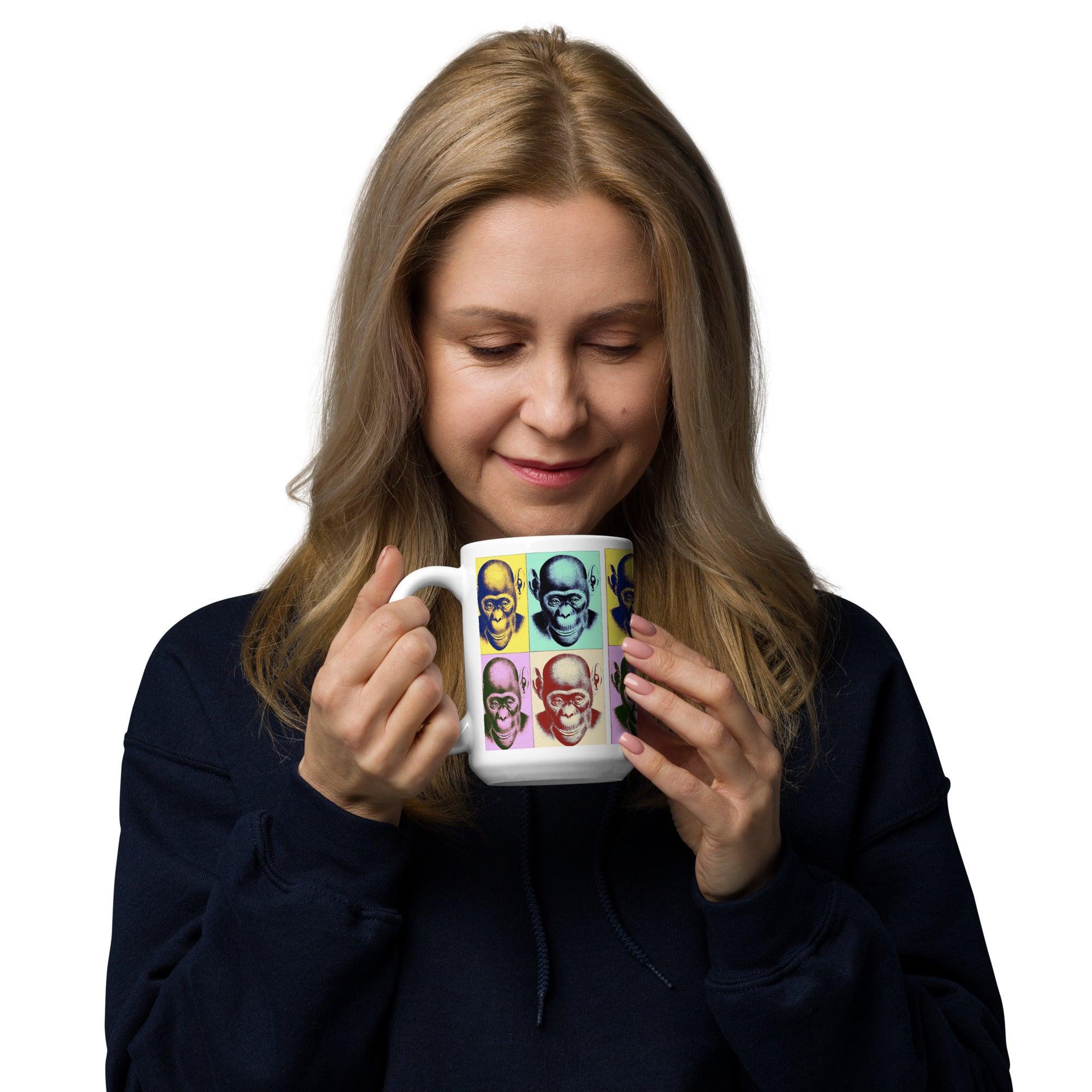 Coffee Mug-Pop Art Chimp - Elementologie