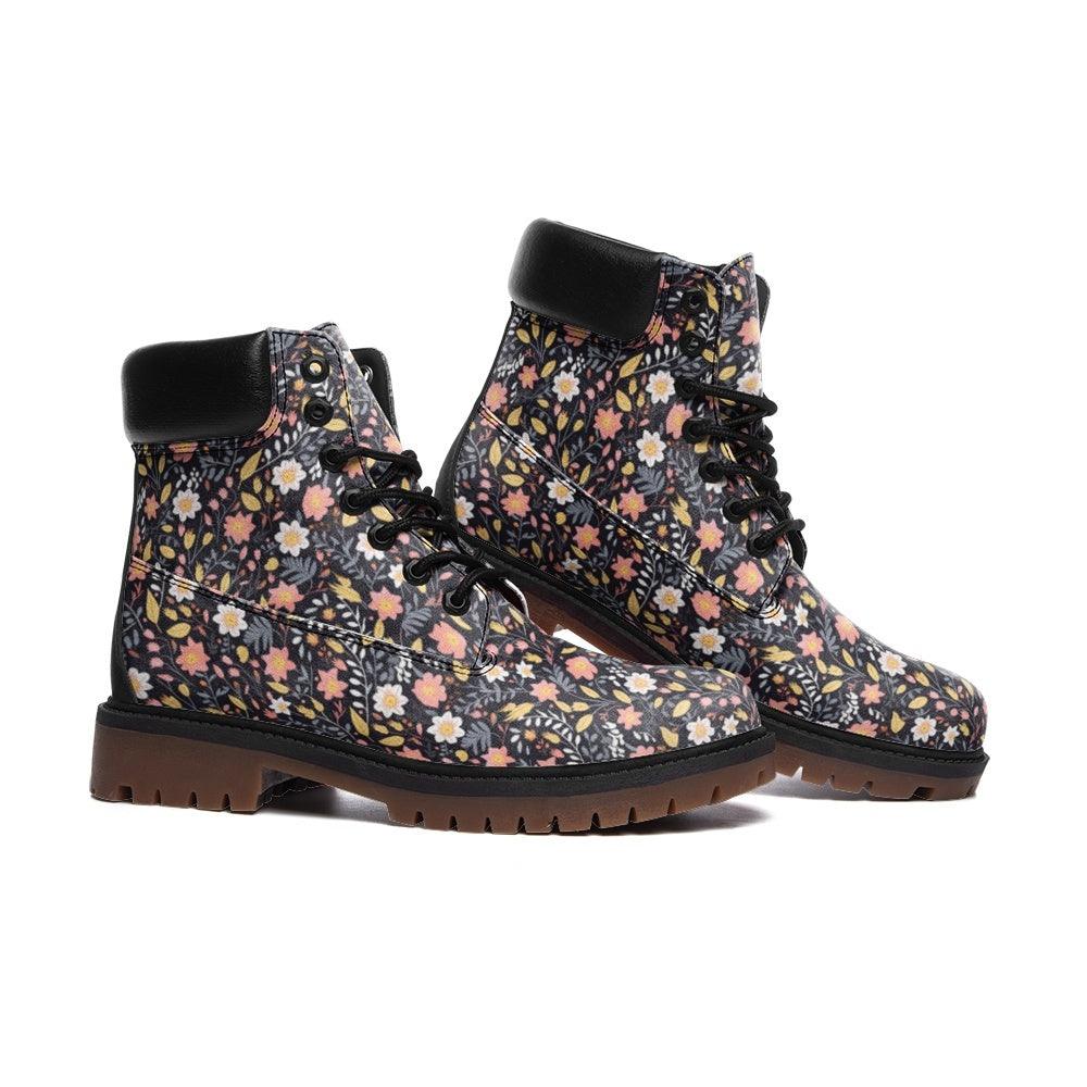 Unisex Boots-Forest Flowers - Premium  from Elementologie - Just $78.89! Shop now at Elementologie