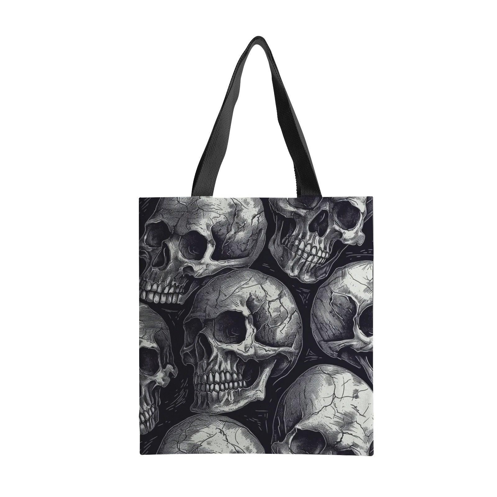 Heavy Duty and Strong Natural Canvas Tote Bag-Skullery No 89 - Elementologie