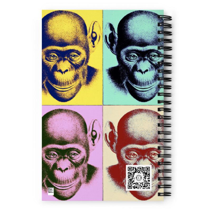 Spiral Notebook-Pop Art Chimp - Elementologie