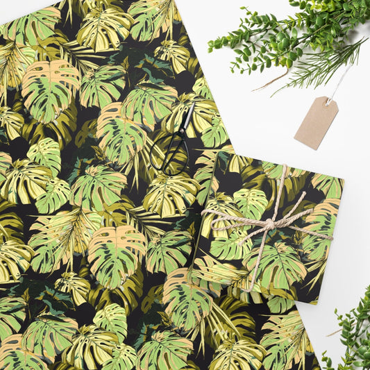 Wrapping Paper -Jungle Monstera - Premium  from Elementologie - Just $11.50! Shop now at Elementologie