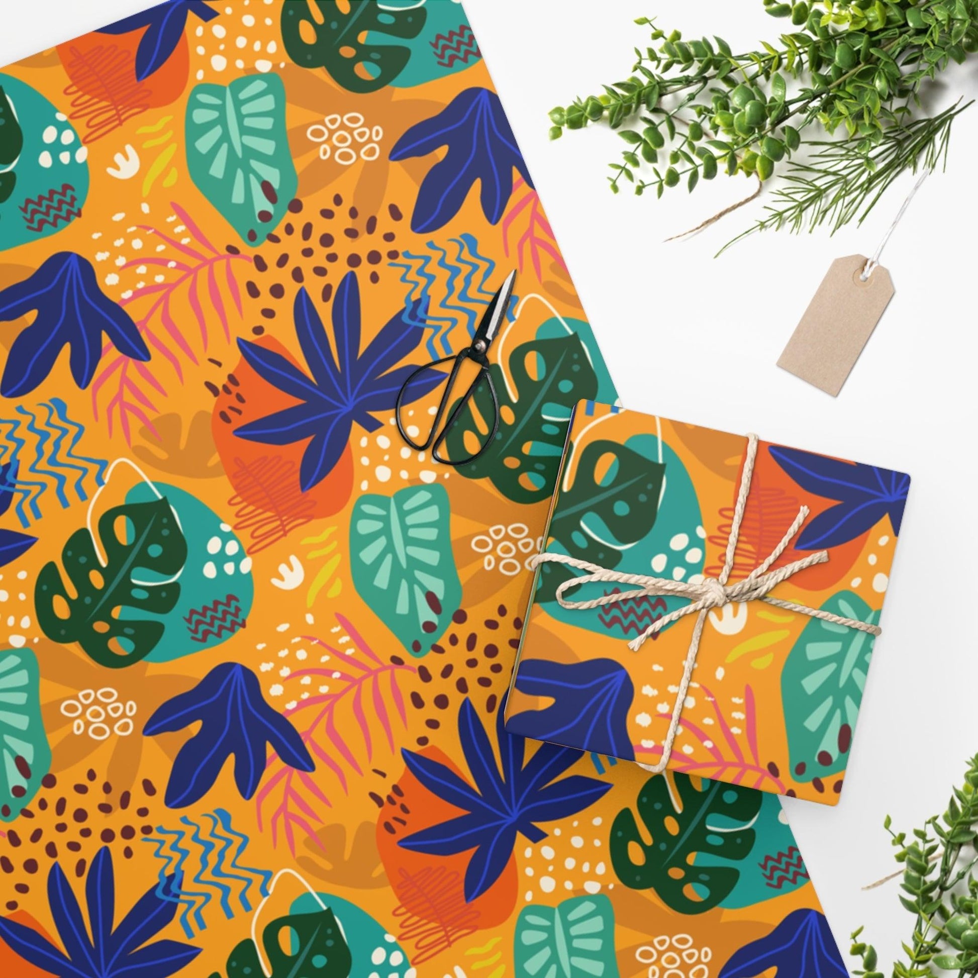 Wrapping Paper -Tropical Rainforest No.02 - Premium  from Elementologie - Just $11.50! Shop now at Elementologie