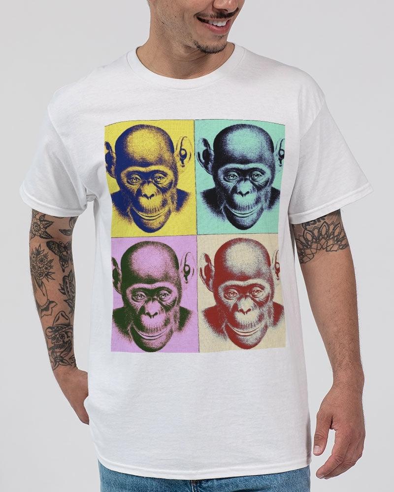 Men's Ultra T-Shirt- Pop Art Chimp by Edward Martin - Premium  from Elementologie - Just $24.95! Shop now at Elementologie